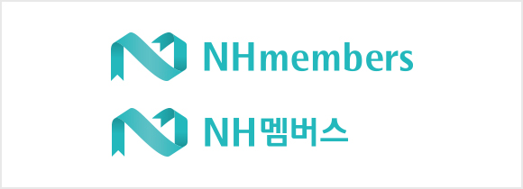 NHmembers 국문 좌우조합 로고타입  + 로고 